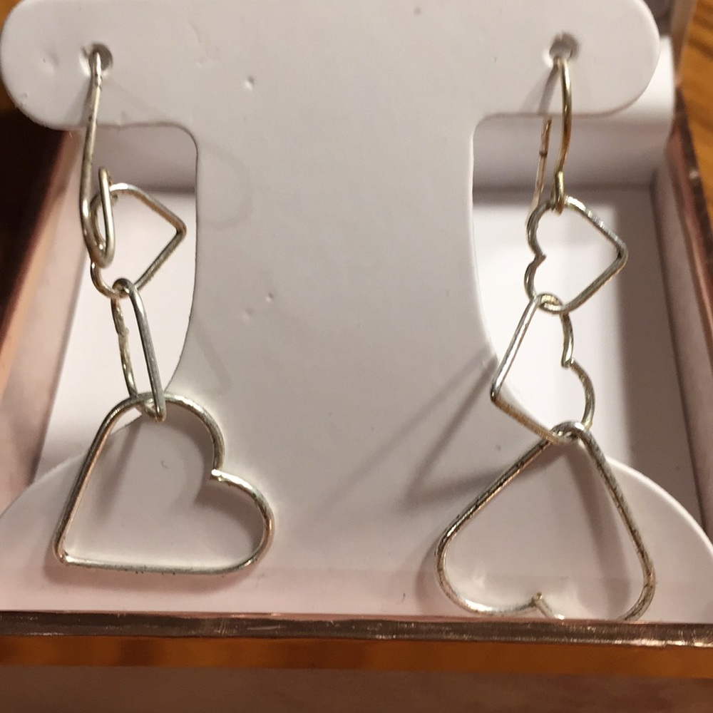Silver earrings